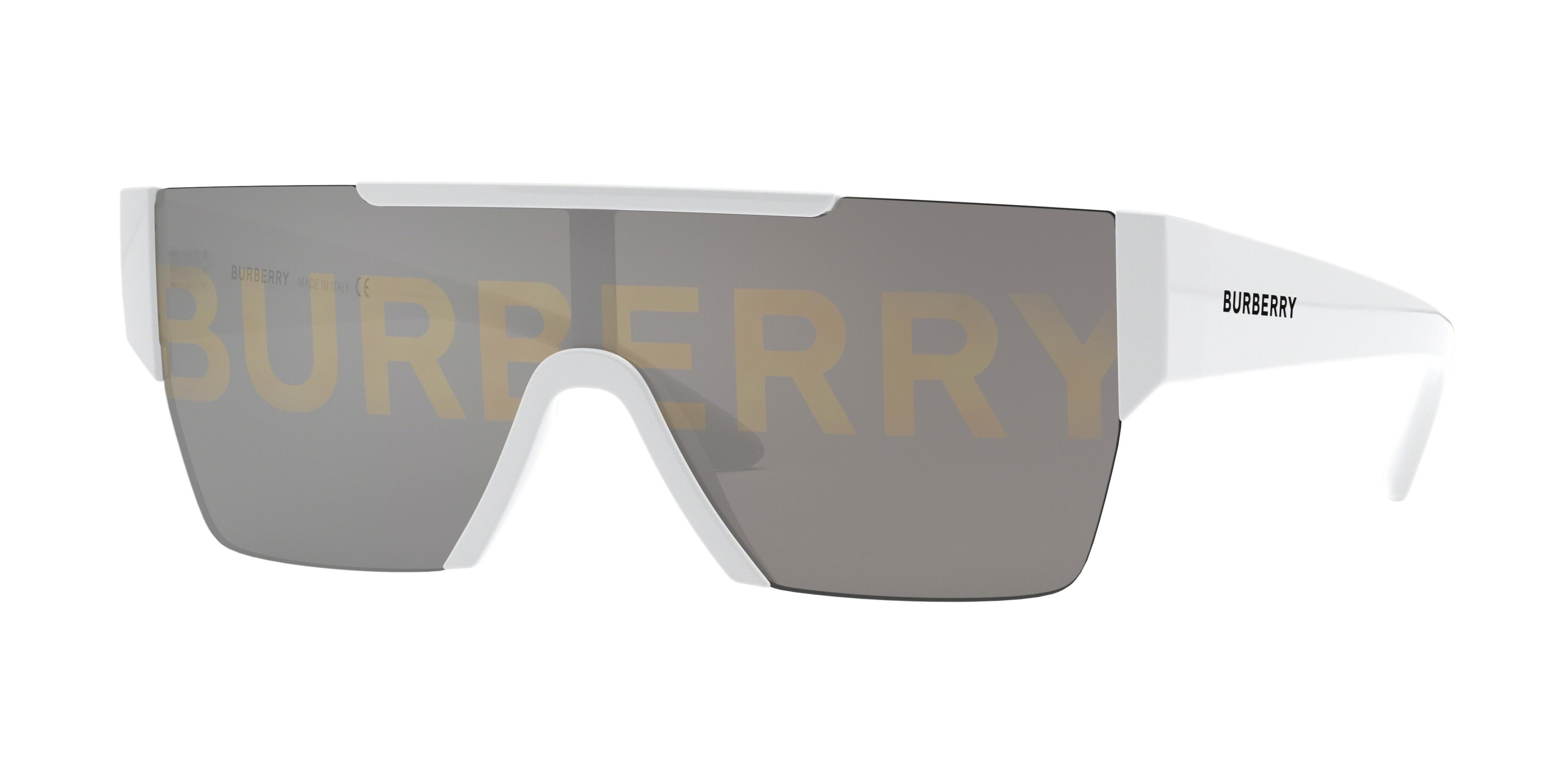 Burberry Herren BE4291 3007/H Sonnenbrillen Nylon Weiß Grau Quadratisch Normal Dekoration-image